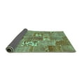 thumbnail image 2 of Ahgly Company Indoor Square Patchwork Turquoise Blue Transitional Area Rugs, 7' Square, 2 of 4