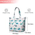 thumbnail image 4 of LightBlue Dinosaurs Eggs Pattern Travel Tote Bags for Women Carry On,Large Weekender Bags for Women Travel,Multi Functional Duffle Bag for Work,Shopping,Sports, 4 of 5