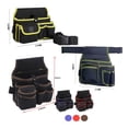 thumbnail image 5 of Sacoche Ceinture Taille Sac à Outils Électrique Sac de Rangement Haute Capacité Poches Taille Sac de Transport Outils Maison, Réglable, 5 of 5