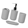 thumbnail image 1 of Accesorios de baño Soporte de cepillo de dientes Simple Decoración de baño de baño Bucal dispensador de jabón para tocador de apartamentos Uso diario gris, 1 of 8