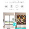 thumbnail image 4 of Window Privacy Film Orange Flower Stained Glass Window Film Decorative Sun Block Window Cover Sunflower Watercolor Plant Floral Leaf Window Clings Static Adhesive Sticker for Bathroom 23.6"x59", 4 of 6