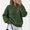 Army Green, variant on Diamond Pattern Sweater Women's Diamond Pattern Sweater Crewneck Puff Sleeve Long Sleeve Pullover Top