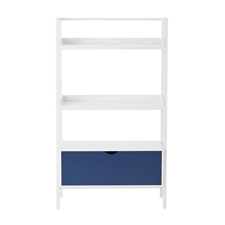 BYO Kids Ladder Bookcase with Drawer, Navy Blue/White - Walmart.com