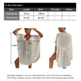 thumbnail image 3 of Alsol Lamesa Women's Plus Size Swimsuit Cover up Openwork Sexy Crochet Coverup Beach Bathing Suit Cover-ups, 3 of 7