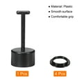 thumbnail image 3 of Uxcell E26/E27 Socket Ring Removal Tool T Type with Lamp Shade Socket Rings Black 5 Pack, 3 of 6