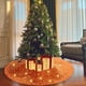 thumbnail image 1 of Christmas Tree Bottom Decoration Apron Sequin Christmas Tree Skirt Glitter Tree Skirt For Xmas Holiday Party Decor, 1 of 7
