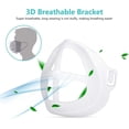 thumbnail image 5 of Support de Masque 3d, 10 Pcs Support de Masque Protection en Silicone, Cadre Intérieur de Masque Rouge à Lèvres, Support de Masque Confortable et Respirant, 5 of 5