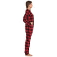 thumbnail image 2 of Just Love Printed Flannel Adult Onesie / Pajamas (Buffalo Plaid - Red Black, Small), 2 of 3