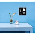 thumbnail image 5 of WIRESTER Double 1-Gang Toggle Light and 1-Gang Duplex Outlet Switch Plate/Wall Plate Cover, Cloudy Black Marble, 5 of 6