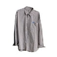 thumbnail image 4 of BVnarty Plaid Shirts for Men Casual Plaid Long Sleeve Shirt with Pockets, Lightweight Turndown Collar Button-Up for Daily Wear, Fall/Winter Style, 4 of 6