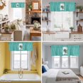 thumbnail image 5 of Funny Frog Valance Curtain for Windows Green Frog's Butt White Washing Machine Farmhouse Rod Pocket Curtain Valances Short Window Treatments Panels for Kitchen Bathroom Laundry Basement 54 x 18 Inch, 5 of 9