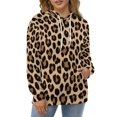 thumbnail image 4 of Leopard Print Pattern Men's Women New Sweatshirt Hoodie Men's Plus Size Sweatshirt Hooded Sweatshirt 3d Printed Street Men's Cloth, 4 of 6