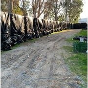 Farm Plastic Supply - Black Plastic Sheeting - 3 mil - (3 x 100) - Black Plastic Tarp, Polyethylene Vapor Barrier Plastic Sheeting, Black Painters Tarp, Roll of Heavy Duty Plastic