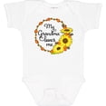 thumbnail image 3 of Inktastic My Grandma Loves Me with Sunflower Wreath Boys or Girls Baby Bodysuit, 3 of 5