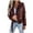 Red, variant on QATAINLAV Womens Cropped Faux Leather Moto Jacket Casual Short Zip-up Slim Biker Coat with Belt Fall Winter Long Sleeve Outwear, Red, S