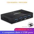 thumbnail image 2 of Am-404K Usb 2.0 Sharing Switch Box 4 Puerto Usb Kvm Switcher Adapter Box Hub 4 Pc Compartir Dispositivo Usb Para Teclado Ratón Impresora Escáner Methold EL010701-00, 2 of 6