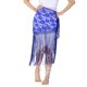 thumbnail image 4 of Bufanda de Baile Yuyangstore de cadera Larga con Flecos Y Encaje Floral azul, 4 of 8