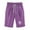 Purple, variant on HomeGardon Shorts for Women Elastic Waist Blowball Printing Drawstring Shorts,S-XXL