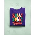 thumbnail image 3 of Holly Jolly Vibes - Christmas Cheer Women's Sweatshirt, 3 of 4