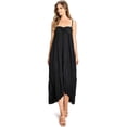 thumbnail image 4 of Love Stitch Women's Summer Beach Resort Billowy Dress (Black, Small), 4 of 5