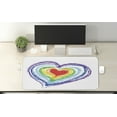 thumbnail image 2 of Love Computer Mouse Pad, Love Themed Nested Rainbow Heart with a Simplistic Style Vibrant Colored Work of Art, Rectangle Non-Slip Rubber Mousepad X-Large, 35" x 15", Multicolor, by Ambesonne, 2 of 2