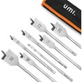 thumbnail image 1 of Brocas planas para madera Umi 8 piezas, brocas planas de 6, 10, 13, 16, 19, 22, 25 y 32 mm para carpintería, 1 of 8