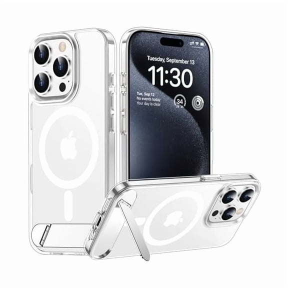 Eryueer Magnetic Compatible with iPhone 15 Pro Max Case, [Built-in Invisible Kickstand][Compatible with MagSafe] [Military Grade Shockproof] Slim Thin Phone Case for iPhone 15 Pro Max 6.7"