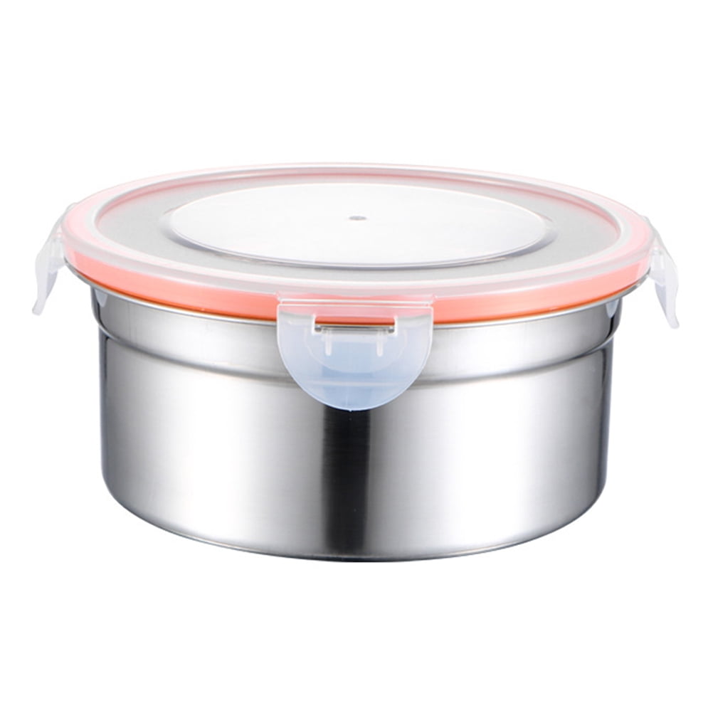 1PC 550ML Stainless Steel Preservation Box Round Food Container