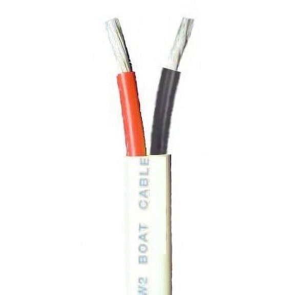 6/2 AWG Duplex Tinned Marine Wire, Red/Black 25 Feet