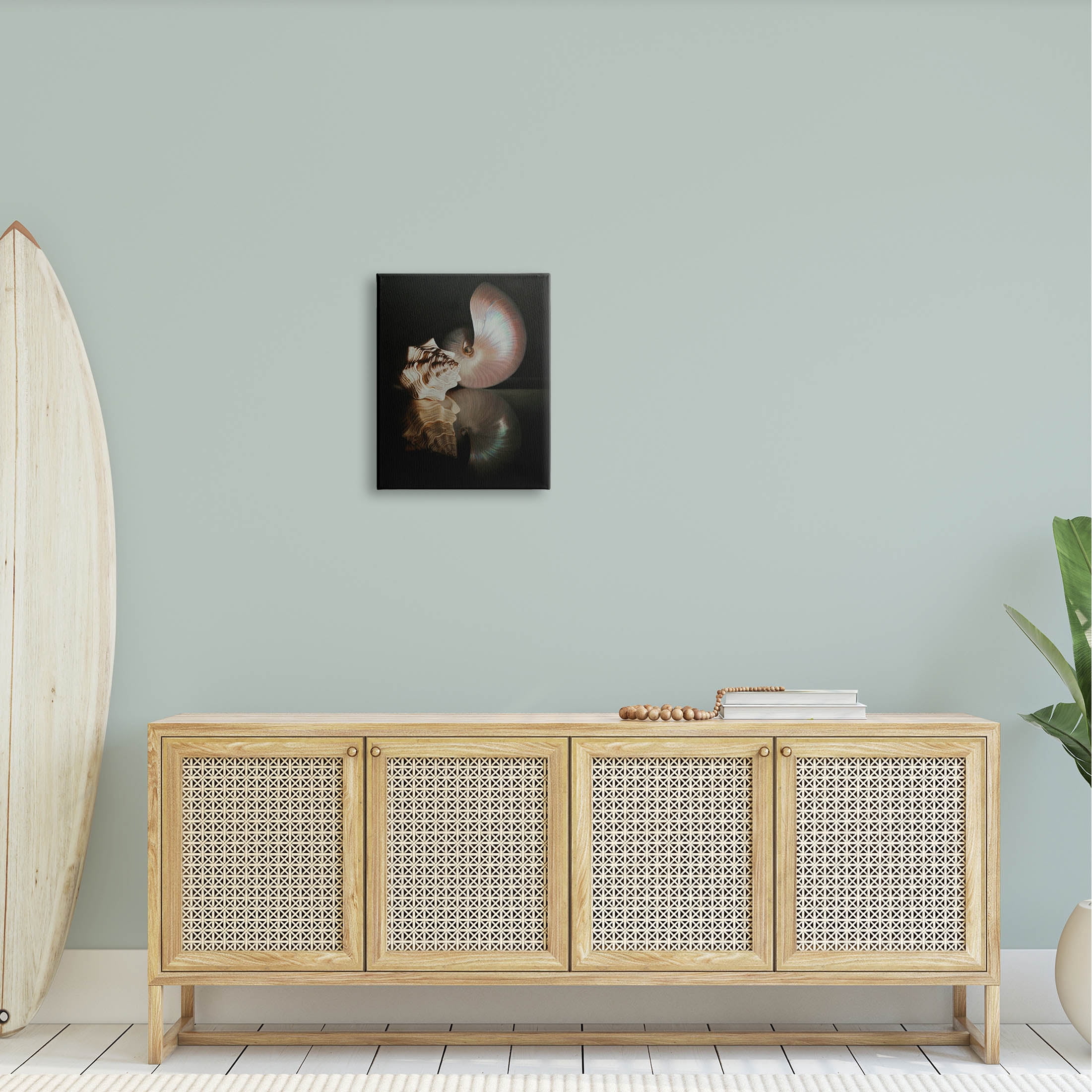Stupell Industries Dark Sea Shells Still Life Photograph Gallery Wrapped Canvas Print Wall Art, Design by Cecile Baird