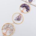 thumbnail image 6 of 6 Chakra Tree of Life Dream Catcher Wall Hanger Decor,Large Meditation Wall Hanging Ornament 7 Chakra Rough Stone Feng Shui Increase Luck Ornaments for Home Decoration Window Decor, 6 of 7