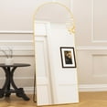 thumbnail image 2 of Antok Arched Full Length Floor Mirror 71"x32" Full Body Mirror with Stand, for Bedroom, Living Room, Cloakroom, Gold, 2 of 7
