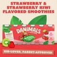 thumbnail image 4 of Danimals Smoothie Strawberry and Strawberry Kiwi Low Fat Dairy Drink Smoothie Bottles Multi-Pack, 3.1 fl oz, 6 Count​, 4 of 16