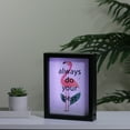 thumbnail image 4 of Northlight LED Lighted Always Do Your Best Flamingo Framed Wall Sign - 9" x 7", 4 of 4
