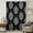 Black, variant on Nautical Anchor Sheer Curtains 108" Extra Long for Living Room, Coastal Ocean Sea Wooden Grain Blue Light Filtering Privacy Drapes, Breathable Semi Sheer Window Treatment for Floor to Ceiling Window