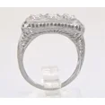 thumbnail image 4 of Vintage Art Deco Engagement Ring, 14K White Gold Plated, Bezel Women's Wedding Ring, 1.8 Ct Simulated Diamond, Filigree Promise Anniversary Ring, 4 of 4