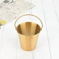 thumbnail image 1 of Petit Seau à Glace Portable en Acier Inoxydable avec Poignées Seau à Goûter en Forme de Tasse, 1 of 4