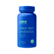 Love Wellness, Clear Skin Probiotic, 30 Capsules, Reduce Pores for Healthy & Hydrated Skin, Safe & Effective