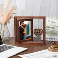 thumbnail image 3 of Loss of Dog Sympathy Gift Pet Memorial Gifts for Dogs Wooden 4"x6" Floating Photo Frame Rotating Picture Frame Bereavement Remembrance Customizable Displays 8x9 Inch Forever in My Heart, 3 of 9