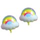 thumbnail image 5 of 2 globos de aluminio para fiesta de cumpleaños con forma de nube arcoíris y astronauta Nubes del arco iris, 5 of 9