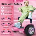 thumbnail image 3 of Gyrocopters Prime All New 2026 Hoverboard | Speed up to 15km/h | 6.5” wheels | 165 lbs weight capacity | UL2272 certified with Wireless Music Speaker offering a range up to 8 km (PINK), 3 of 9