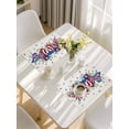 thumbnail image 5 of Blue Red Butterfly 4th of July Placemats Set of 12, Stars Independence Day Rustic Placemats for Dining Table, Place Mats for Kitchen Tabletop, Waterproof Wipeable Dining Table Mats Set, 5 of 9