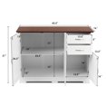 Gymax Buffet Storage Console Table Kitchen Sideboardd Home
