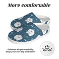thumbnail image 6 of KLL Christmas sheep Pattern Adult Unisex Cozy Slippers,Fuzzy Slip-on Slippers TPR Sole Slippers Comfort Plush Home Footwear for Indoor & Outdoor-8, 6 of 7