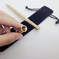 thumbnail image 4 of Clearance!Yuehao Copper Superfine Pen Stationery Pen Minimalism Gold Ballpoint Brass Pure Stationery, Brass Nib With Bamboo Joint, Mirror Finish1 X Brass Pen, 1 X Pen Refill, 1 X Pen Casepen, 4 of 5