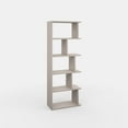 thumbnail image 2 of Ada Home Decor Bayside Multiple Tier Open Shelf Modern Bookcase, Light Mocha, 2 of 7