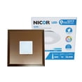 thumbnail image 1 of NICOR Lighting SureFit 5.25-Inch Square Ultra Slim 2700K LED Junction Box Retrofit Downlight Kit, Oil-Rubbed Bronze (DLF-10-120-2K-SQ-OB), 1 of 8