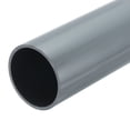 thumbnail image 1 of Unique Bargains PVC Rigid Round Pipe 54.8mm ID 60mm OD 8" Length Light Grey High Impact for Water Pipe, Crafts, Cable Sleeves, 1 of 6