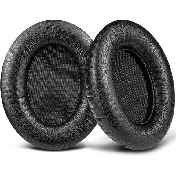 SOULWIT Replacement Ear Pads Cushions for Sennheiser HD300 Pro (HD 300 Pro), HMD300 Pro (HMD 300 Pro) Headphones, Earpads with Softer Protein Leather, Noise Isolation Memory Foam - Black