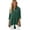 Green, variant on Womens Button Down Shirts Long Sleeve Collared Solid Color High Low Hem Casual Blouse Tops Navy L
